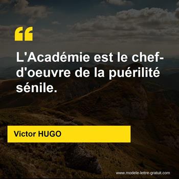 Citation de Victor HUGO