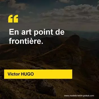 Citation Victor HUGO