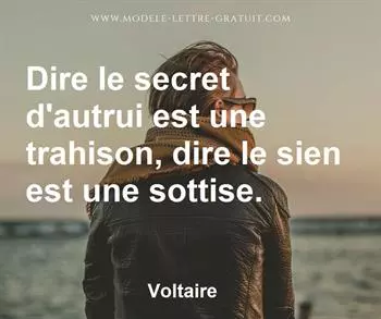 Citation de Voltaire