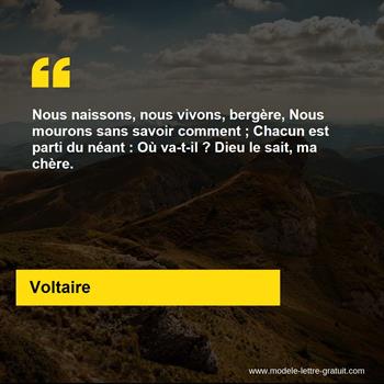 Citation de Voltaire