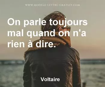 Citation de Voltaire