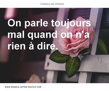 Citations Voltaire