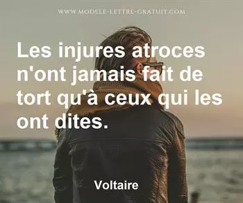 Citation de Voltaire