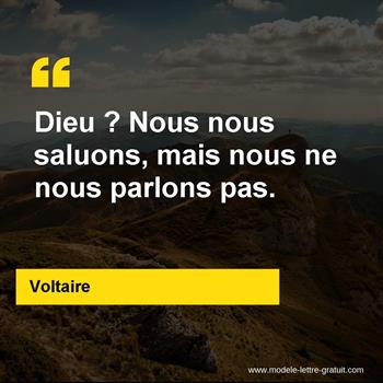 Citation de Voltaire