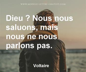 Citation de Voltaire