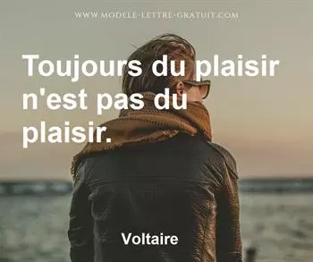 Citation de Voltaire