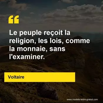 Citation Voltaire