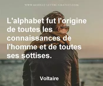 Citation de Voltaire