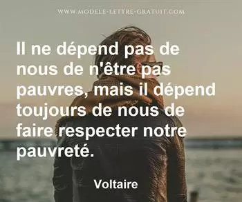 Citation de Voltaire
