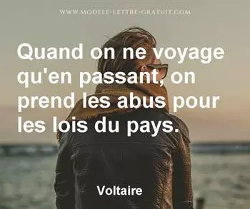 Citation de Voltaire