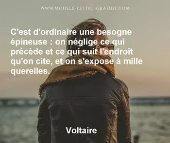 Citation de Voltaire