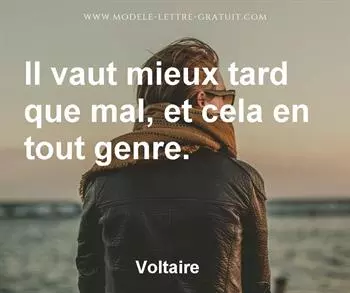 Citation de Voltaire