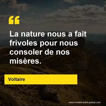 Citation Voltaire
