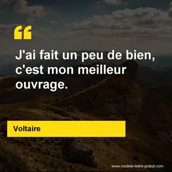 Citation Voltaire