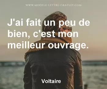Citation de Voltaire