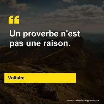 Citation Voltaire