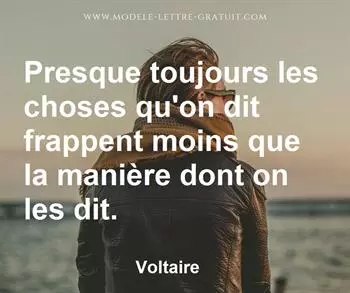 Citation de Voltaire