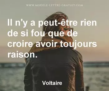 Citation de Voltaire