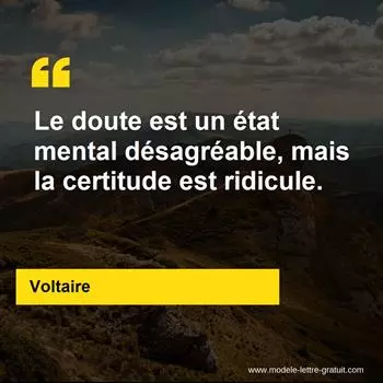 Citation Voltaire