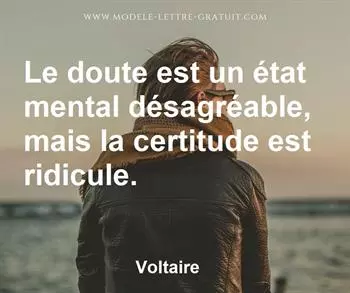 Citation de Voltaire