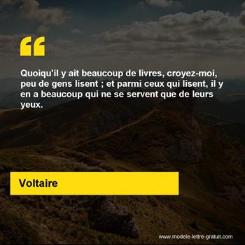 Citation de Voltaire