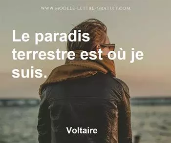 Citation de Voltaire