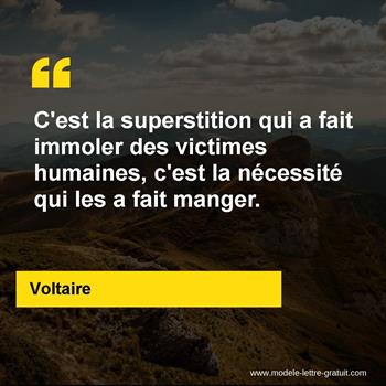 Citation de Voltaire