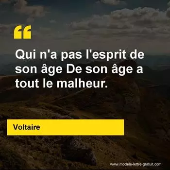Citation Voltaire