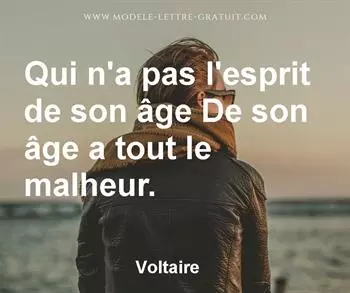 Citation de Voltaire