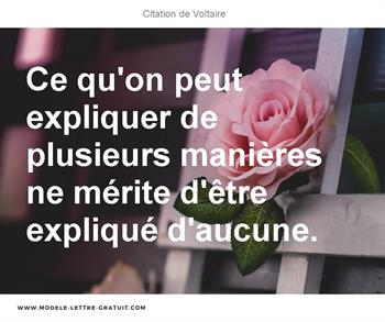 Citations Voltaire
