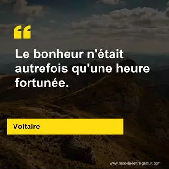 Citation Voltaire