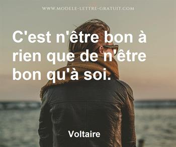 Citation de Voltaire