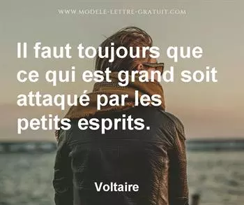 Citation de Voltaire