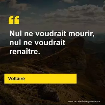 Citation Voltaire