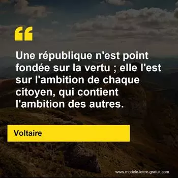 Citation Voltaire