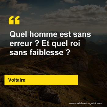 Citation de Voltaire