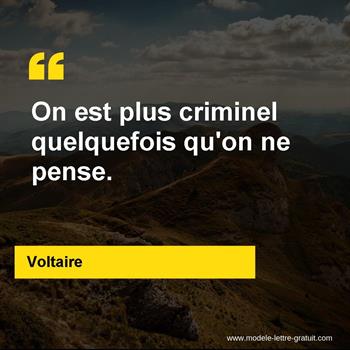 Citation de Voltaire