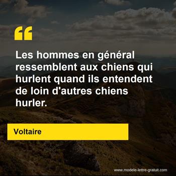 Citation de Voltaire