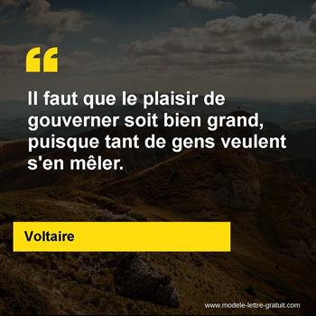 Citation de Voltaire