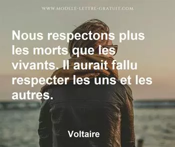 Citation de Voltaire