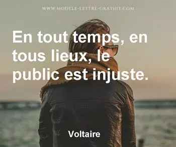 Citation de Voltaire