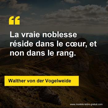 Citation Walther von der Vogelweide