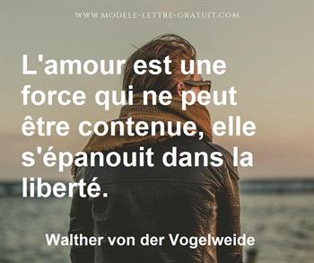 Citation de Walther von der Vogelweide