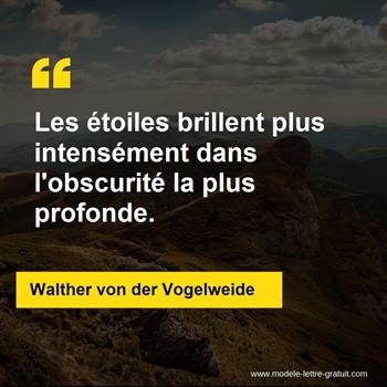Citation Walther von der Vogelweide