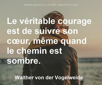 Citation de Walther von der Vogelweide