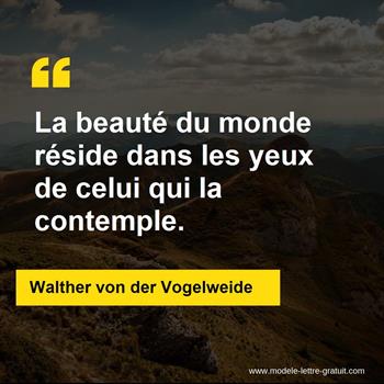 Citation Walther von der Vogelweide