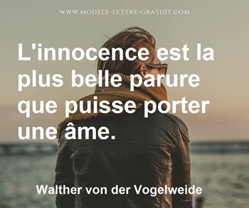 Citation de Walther von der Vogelweide