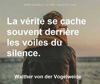 Citation de Walther von der Vogelweide