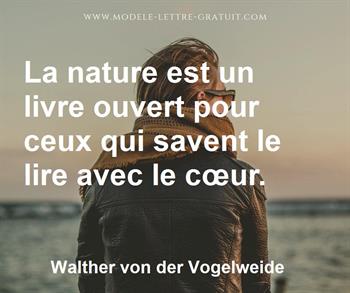 Citation de Walther von der Vogelweide