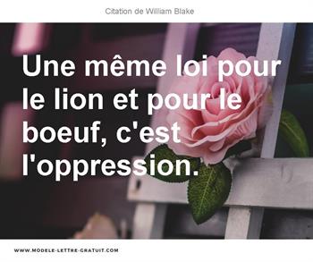Citations William Blake